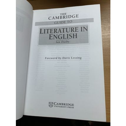 1993 THE CAMBRIDGE GUIDE TO LITERATURE IN ENGLISH HEAVY 2kg HARDBACK BOOK (P10)