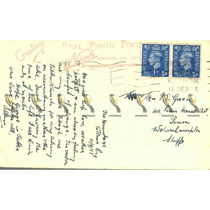 Winkle Street, Calbourne, IOW, 4571 RP Nigh Postcard, 1953