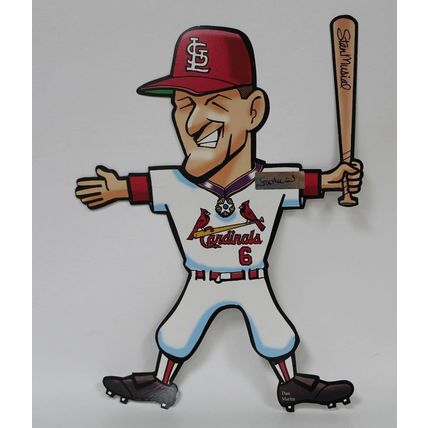 Stan Musial Signed Autographed Stan Musial 12x16 Stand Up Display - JSA Lot LOA