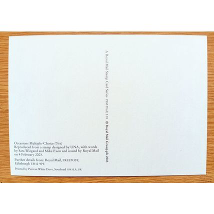 POSTCARD: MULTIPLE CHOICE - YES, NO, MAYBE: 2003