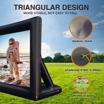 Inflatable Movie Screen Outdoor Projector Screen for outside 20Ft, Blow up Scree