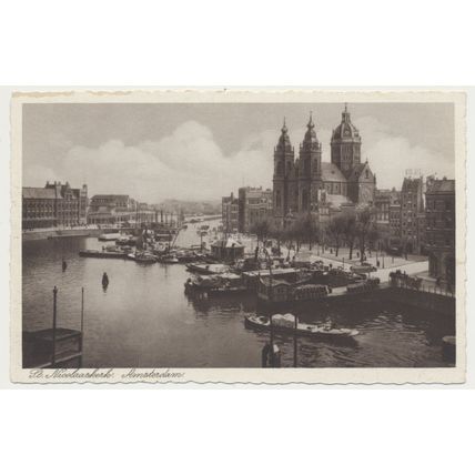 AMSTERDAM St. Nicolaaskerk Prins Hendrikkade early 20th C. RPPC Albracht 413149