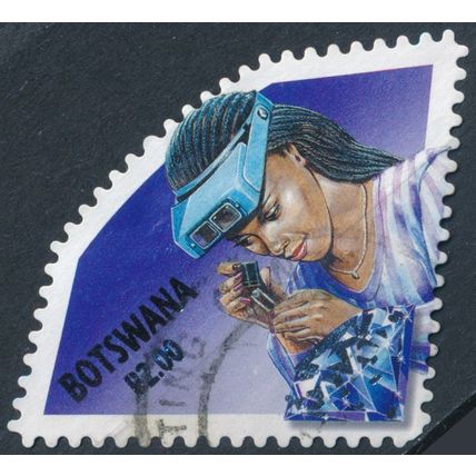 Diamonds: 2p - Botswana 2001 - FH - SG 942