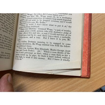 RARE* 1914 CHARLES DICKENS OUR MUTUAL FRIEND FIRESIDE EDITION HB BOOK (P4)