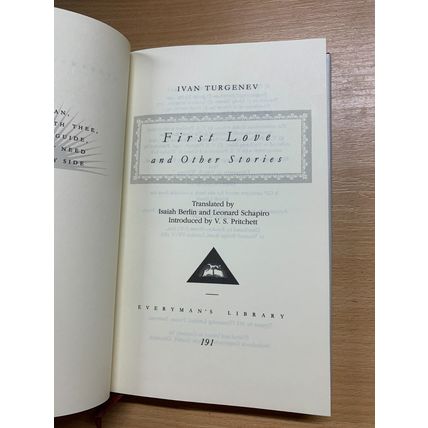 1994 IVAN TURGENEV "FIRST LOVE AND OTHER STORIES" EVERYMAN'S LIBRARY BOOK (P3)