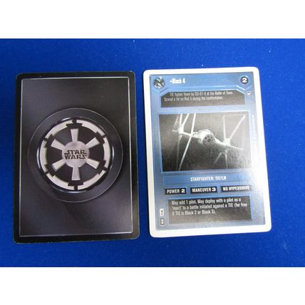 Star Wars 1998 A New Hope Decipher CCG W/B Card Black 4 DS