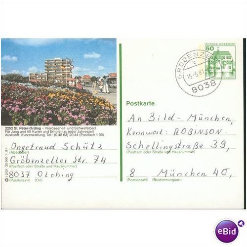 Germany postcard 1981 - 2252 St. Peter-Ording