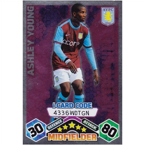 Match Attax 09 - 10 I Card Aston Villa Ashley Young