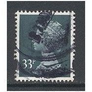 Y1687 33p Grey-Green (2 Bands).Fine Used.14