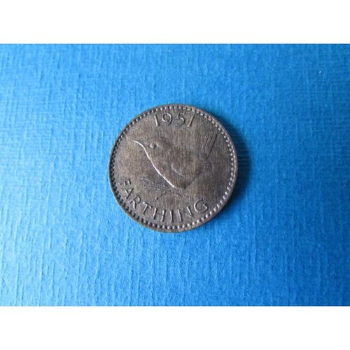 1951 GEORGE VI ONE FARTHING FREE POST. AW