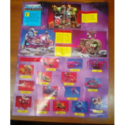 MASTERS OF THE UNIVERSE VINTAGE ' ACTION FIGURE POSTER ' 1985