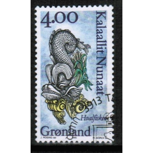 1995 Greenland - Ship's figurehead - 4.00 kr used Sc# 299