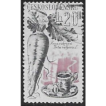 Mi 1286: 20 h. blue-black/vivid violet Agricultural Produce.