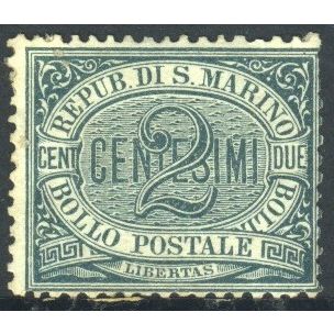 San Marino 1877 - SG1 - 2c green - MH