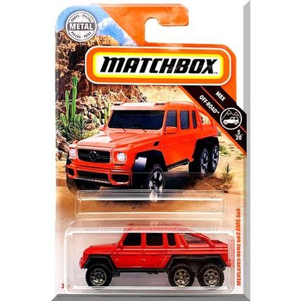 Matchbox - Mercedes-Benz G63 AMG 6X6: MBX Off-Road #8/20 - #79/100 *Red Edition*