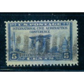 Used 650 5c Globe and Airplane Just Clears C0441