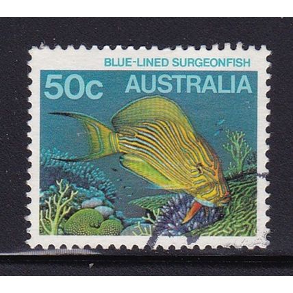 AUSTRALIA 1984 MARINE LIFE 50c SURGEON FISH USED SG929 #1
