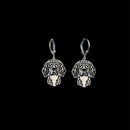 New Women’s Silver Alloy Beagle Fashion Earrings