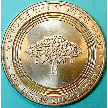 Sycuan. $1 Casino Token. El Cajon, CA. P74.
