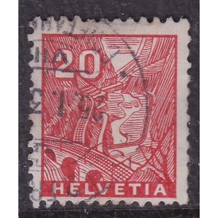 Switzerland 1934 Landwasser Viaduct 20c Fine Used SG 354 VGC