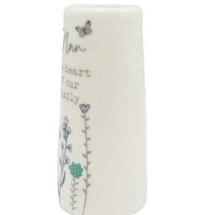 Nan Mini Vase Nan the Heart of our Family 8 CM Floral Decoration Gift Home Decor
