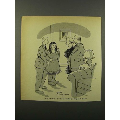1943 Cartoon by Gene Luttenton - She Looked Awful Good