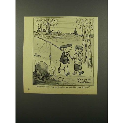 1943 Cartoon by Reamer Keller - Hope Meat Prices Stay