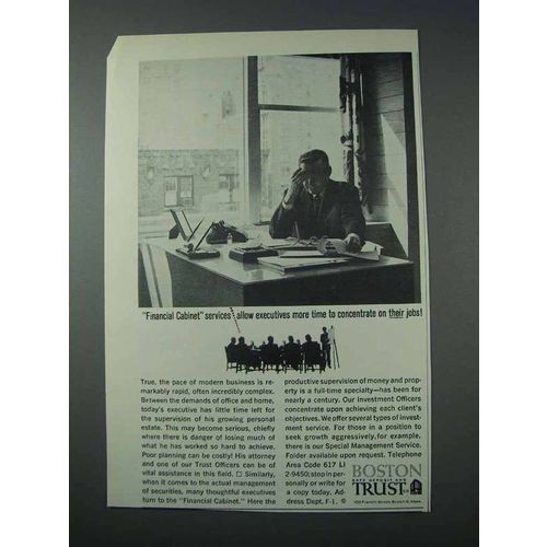 1963 Boston Safe Deposit and Trust Ad - Concentrate