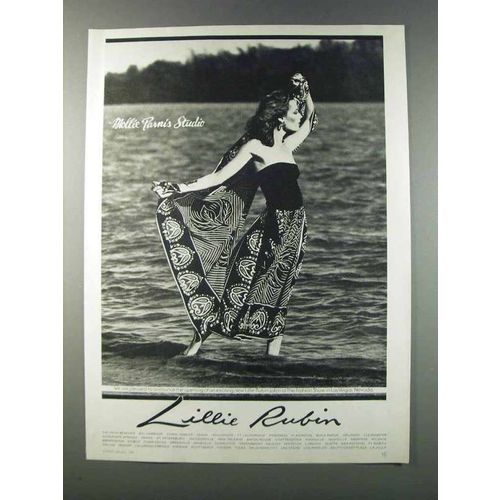 1981 Lillie Rubin Mollie Parnis Studio Fashion Ad