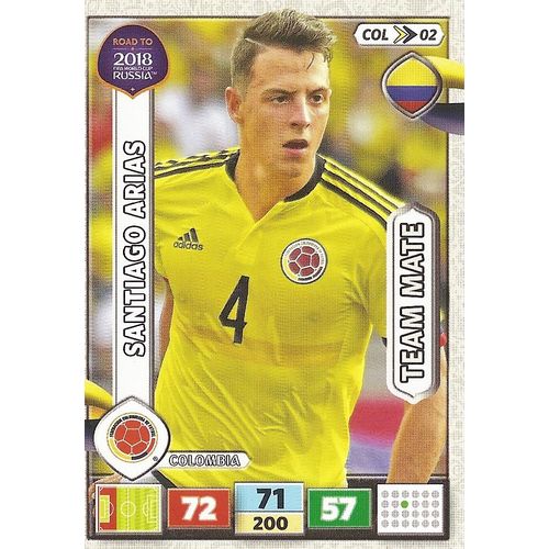 Adrenalyn XL Road to World Cup 2018: Colombia - Defender, Arias (Santiago)