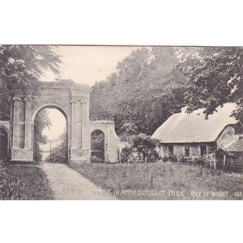 Entrance to Appuldurcourt Park Isle of Wight Postcard (IOW76805)