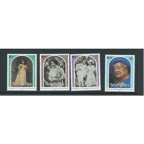 seychelles stamps royalty sg901 queen mother set mnh