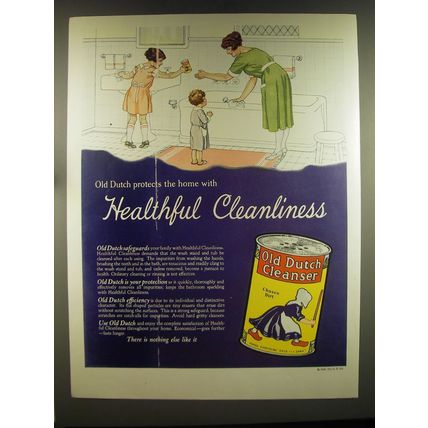 1926 Old Dutch Cleanser Ad - Old Dutch protects the home
