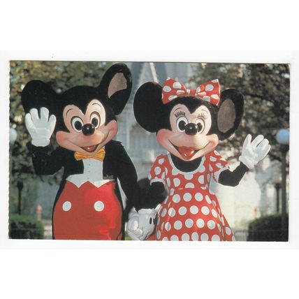 Mickey Mouse & Minnie Postcard Walt Disney World