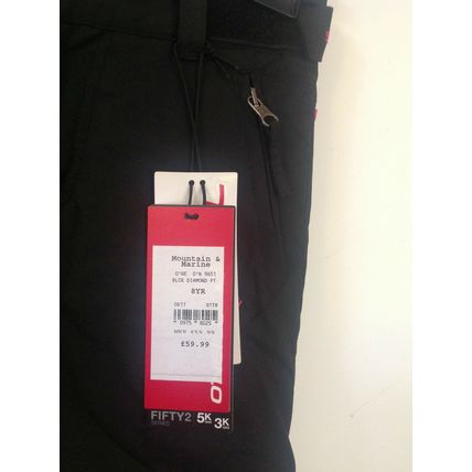 O'NEILL BLACK FIFTY2 SERIES WATERPROOF SKI TROUSERS 8YR £59.99 BNWT
