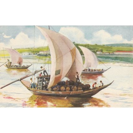Alberto Sousa Barco Rabelos Rio Douro Postcard unused VGC