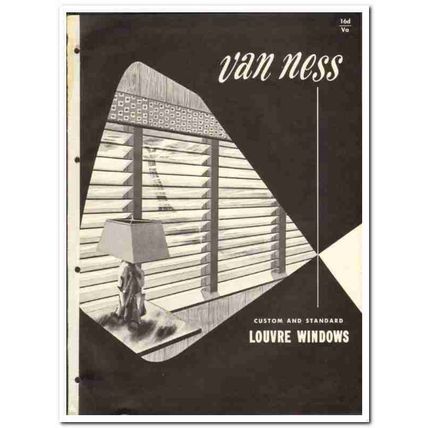 Van Ness Louvre Company 1955 vintage window catalog extruded aluminum