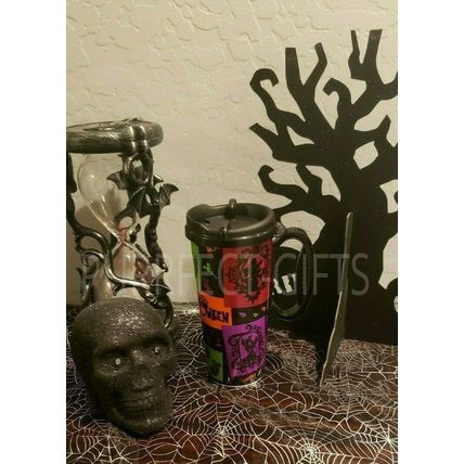DISNEYLAND 2019 HALLOWEEN TRAVEL SIPPER MUG CUP W/ LID~NEW~FRAMED CHARACTERS