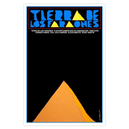 American Movie Poster 4 film"PHARAOH Land"Pyramid Egypt.Egyptology History art.