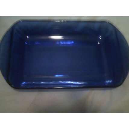 Anchor Hawking blue retangular glass baking dish