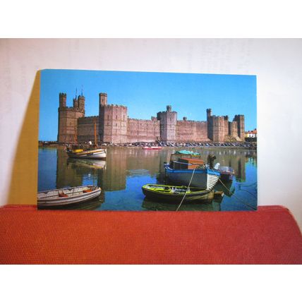 CAERNARVON CASTLE, used postcard 1980 pm =