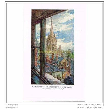 ST MARY-THE-VIRGIN FROM KING EDWARD STREET, BOOK ILLUSTRATION 1949