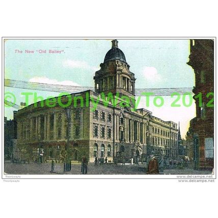 NEW 'OLD BAILEY', LONDON, ENGLAND, 1910, Postcard