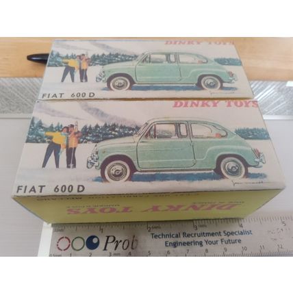 Dinky No520 FIAT 600 D - Reproduction / Replica Box