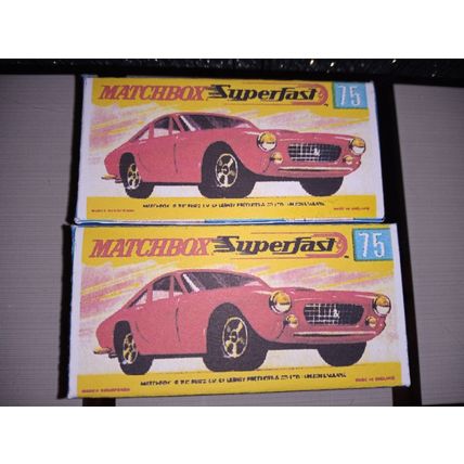 Matchbox - No75 Ferrari Berlinetta Red - Replica Box