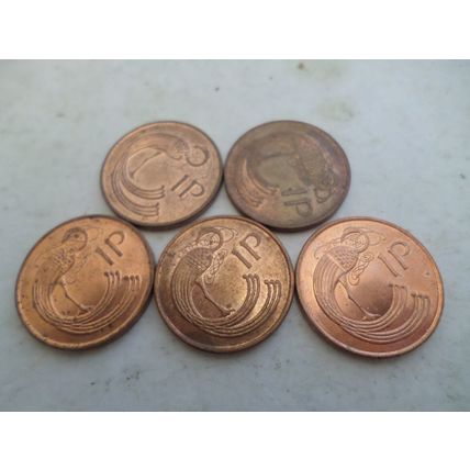Ireland (Eire) - 10 - 1p coins - dated 1996