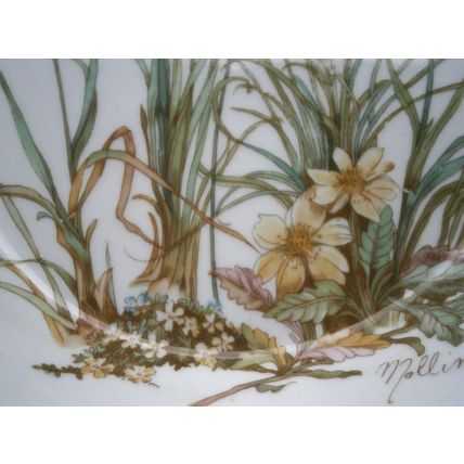 Vintage French Pillivuyt Baking Dish. Wild Flower Design