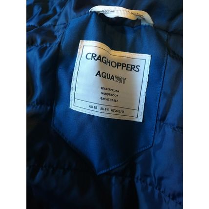 Craghoppers Aquadry Waterproof windproof Outdoors Jacket size 18 teal