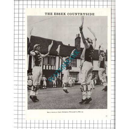 Castle Hedingham Essex Morris Dancers - 1972 Cutting