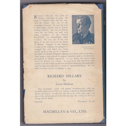 The Last Enemy by Richard Hillary. Ref: B6158